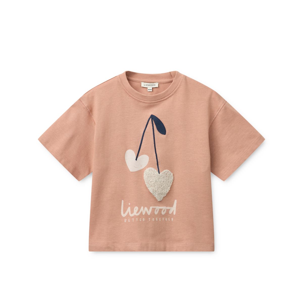 Liewood Tyler short-sleeve T-shirt - Sweethearts / Pale tuscany - TSHIRT