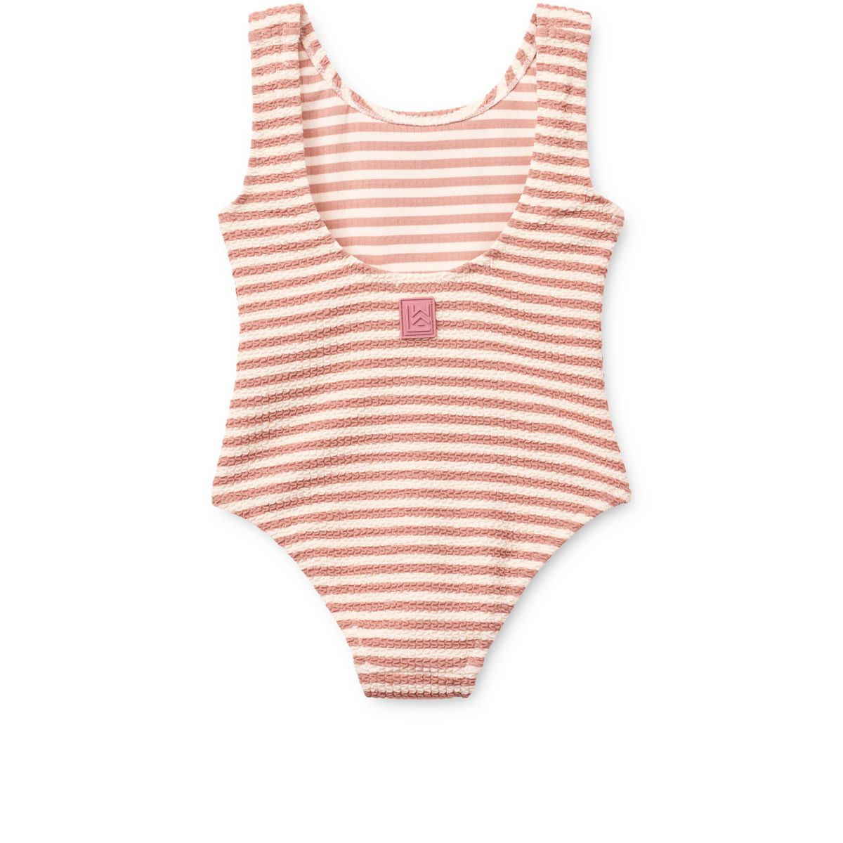 Bianco Striped Swimsuit - Coral blush / Creme de la creme