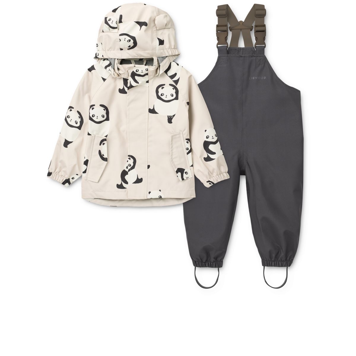 Liewood MANU Toddler Rainwear Set - Panda / Sandy - SET
