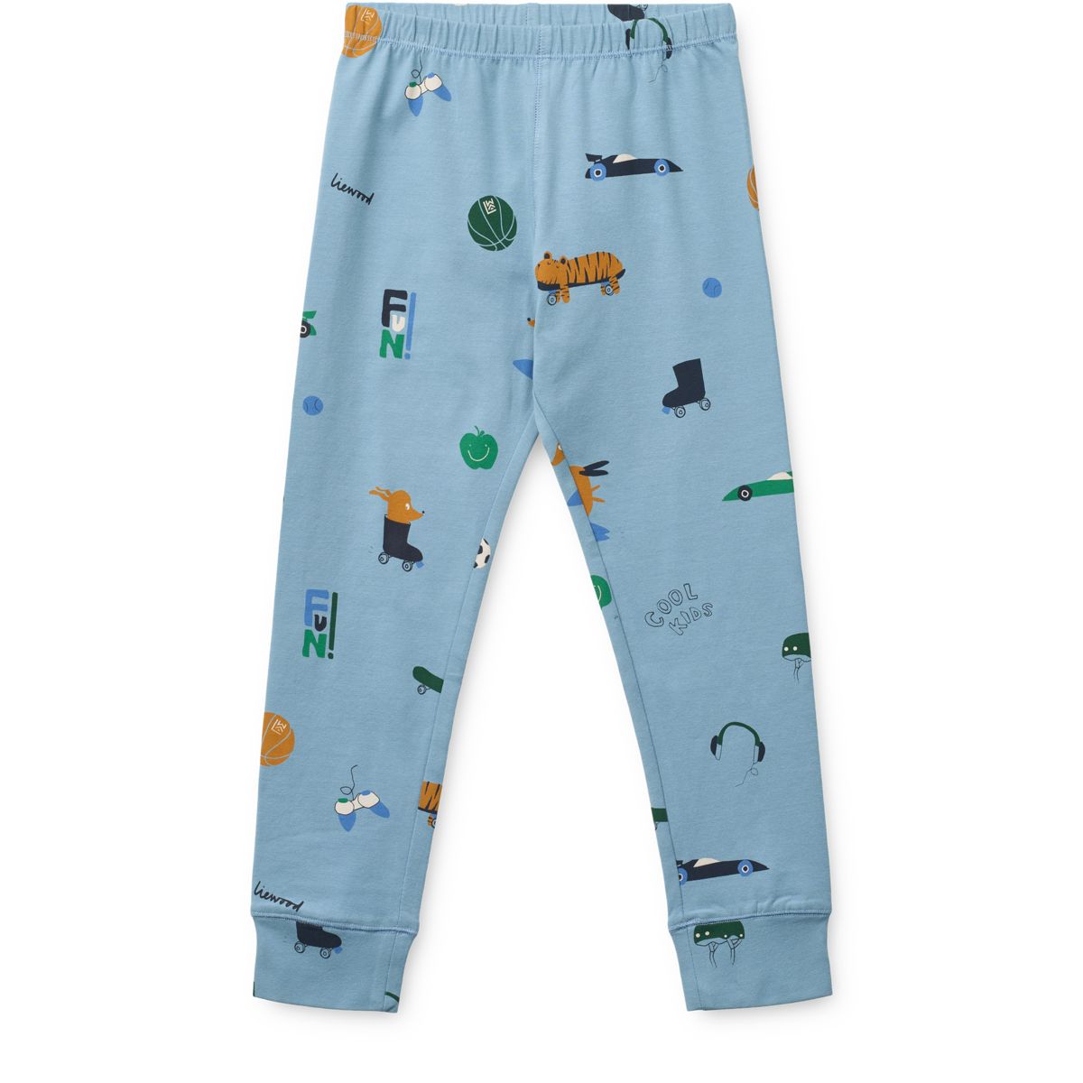 Liewood Wilhelm Printed Pyjamas Set - Dog / fun / beach blue / mix - PYJAMAS SET