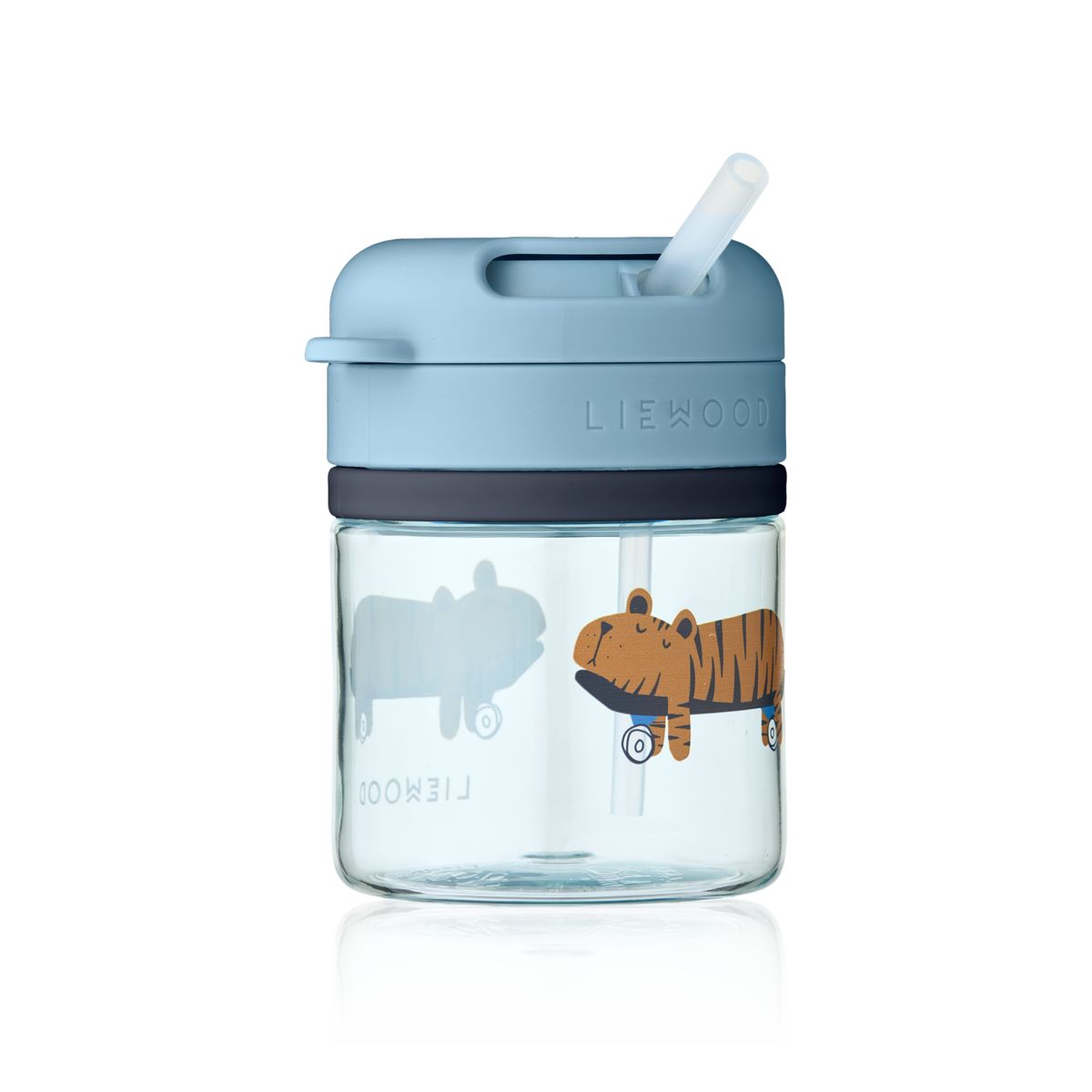 Liewood Pavia Tritan Straw Cup 280 ml - Fun / Beach blue - CUP