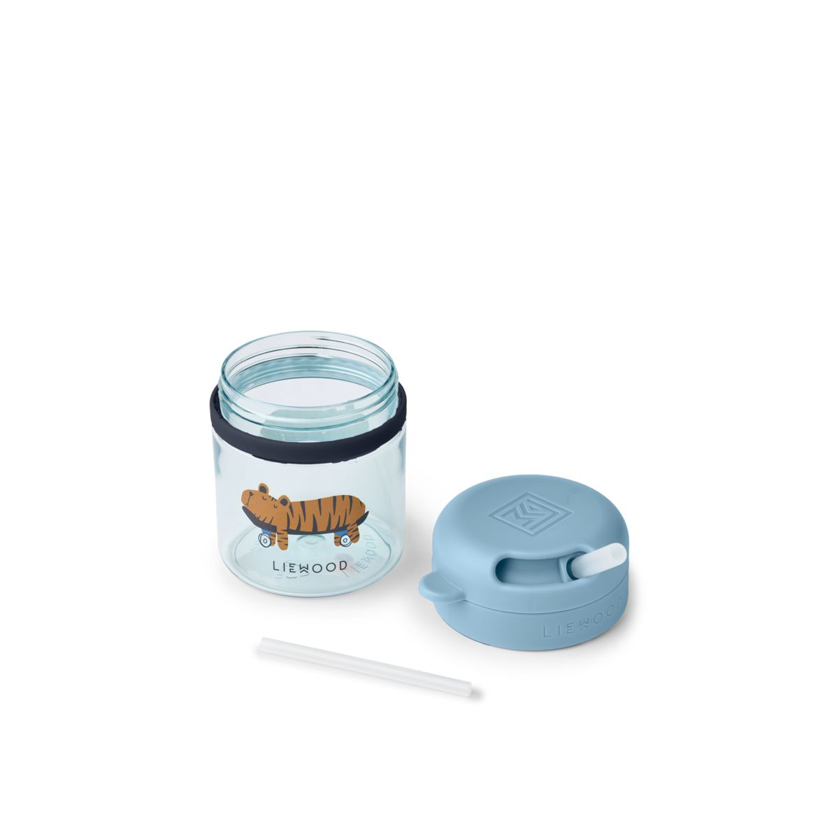 Liewood Pavia Tritan Straw Cup 280 ml - Fun / Beach blue - CUP