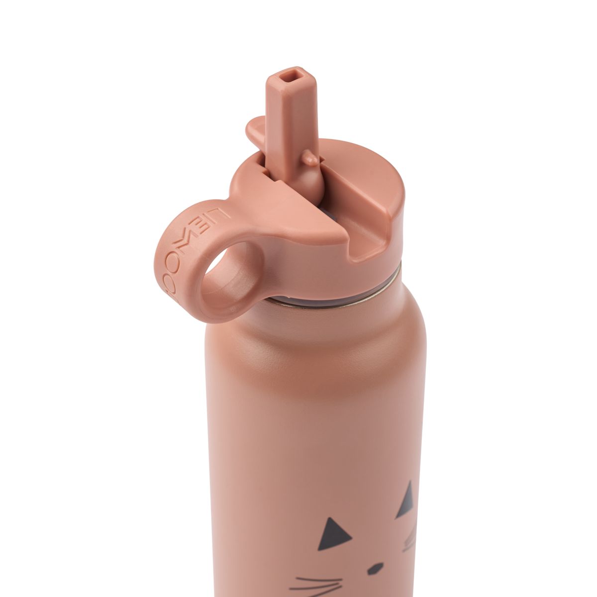 Liewood Falk Water Bottle 350 ml - Cat dark rose - WATER BOTTLE