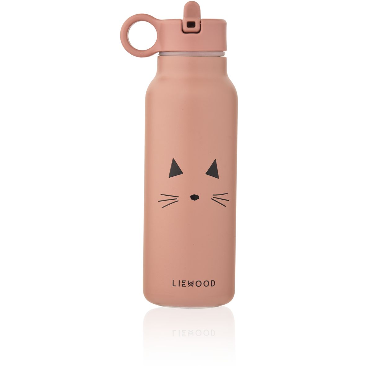 Liewood Falk Water Bottle 350 ml - Cat dark rose - WATER BOTTLE