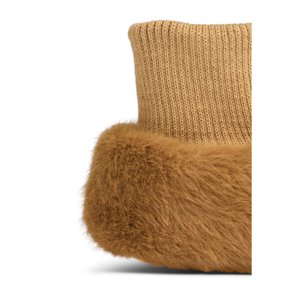 Liewood Beth Bear Plush Slippers - Golden caramel - INDOOR SLIPPERS
