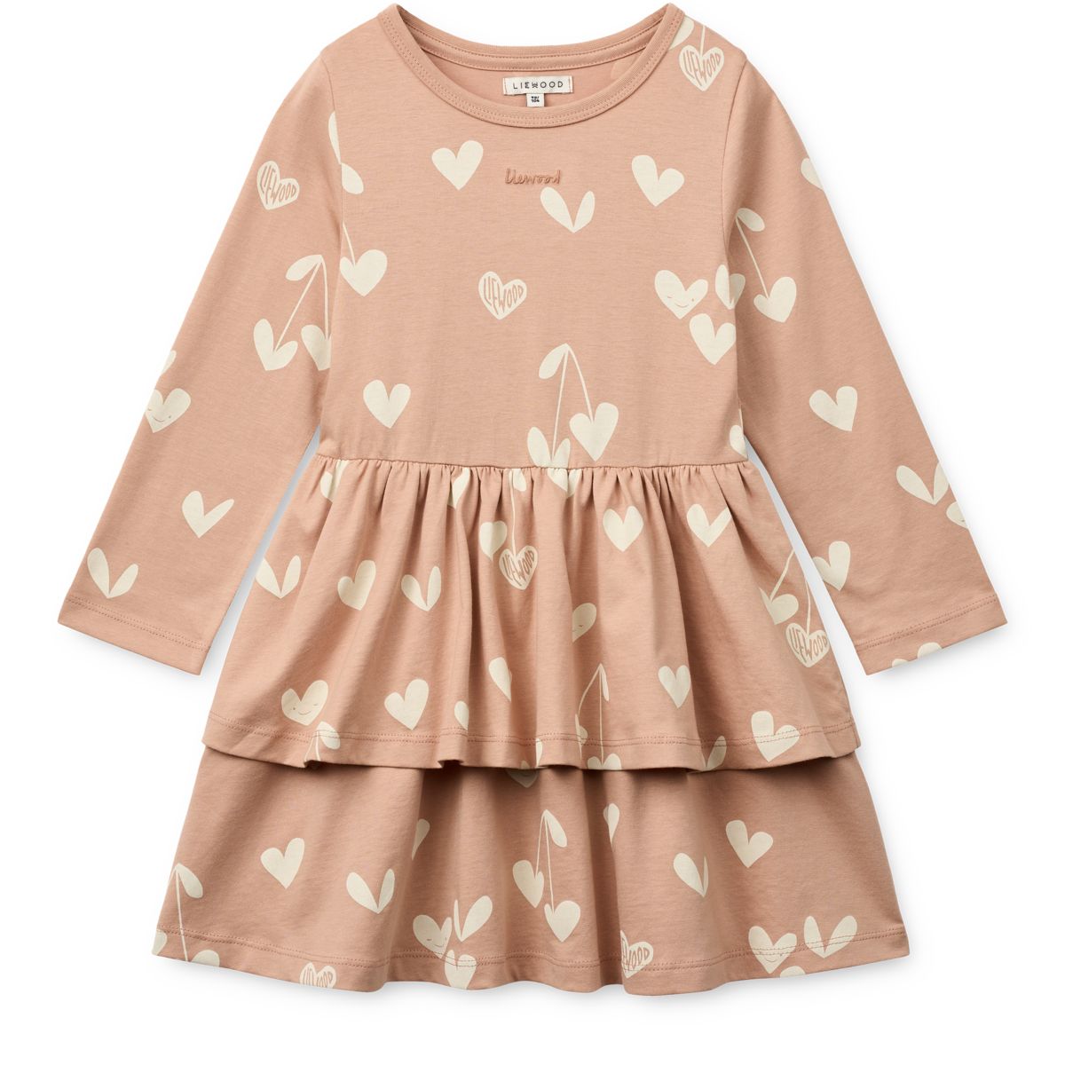 Liewood Mindy Long-sleeve dress - Sweethearts / Pale tuscany - DRESS