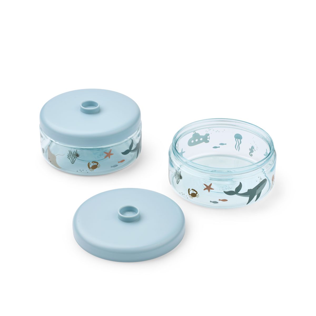 Liewood Dominique Baby Food Boxes 500 ml - Sea creature / Sandy - SNACKBOX