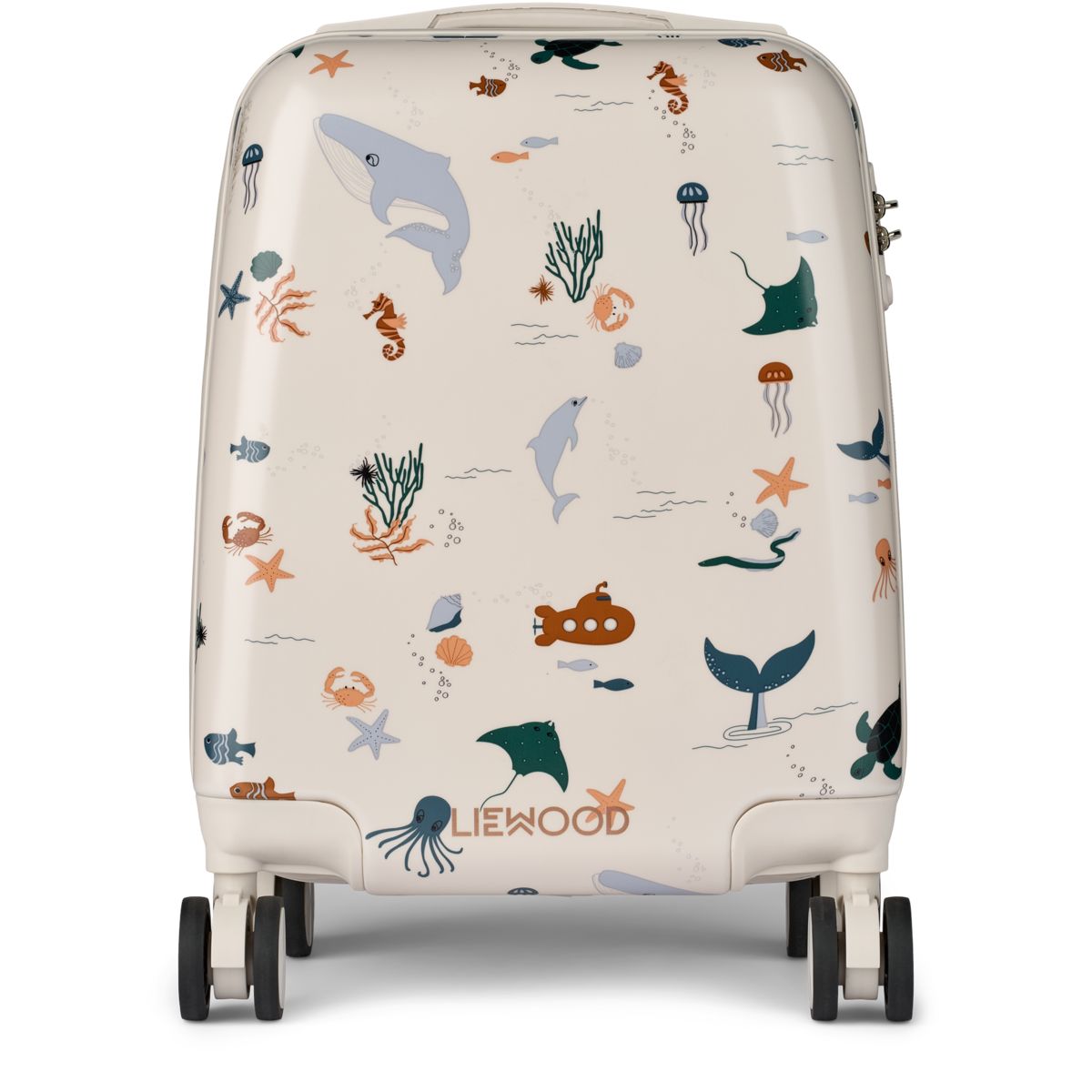 Liewood Norelle Hardcase Suitcase - Sea creature / Sandy - TRAVELBAG