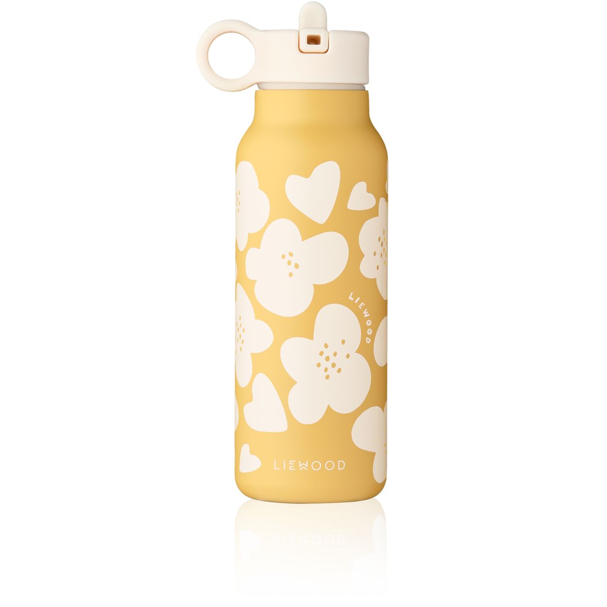 Liewood FALK Water Bottle 350 ml - Flower / Lemon yellow - WATER BOTTLE