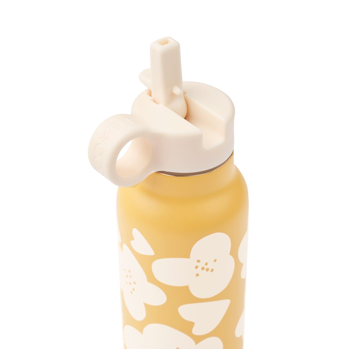 Liewood FALK Water Bottle 350 ml - Flower / Lemon yellow - WATER BOTTLE