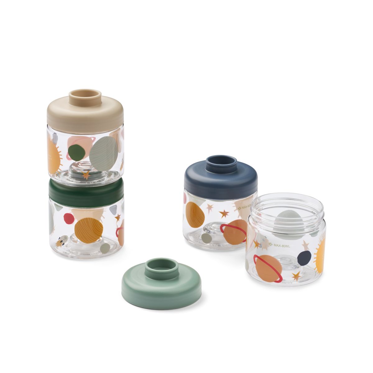 Liewood Dominique Baby Food Boxes - Universe / Classic navy - SNACKBOX