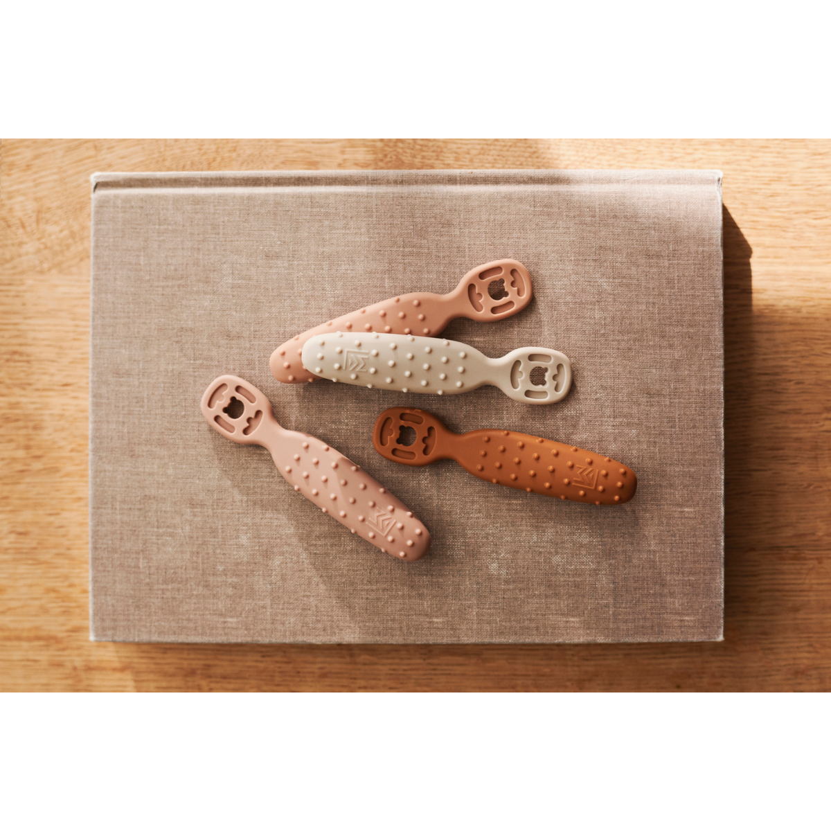 Liewood Caelia Baby Learning Spoon 4-Pack - Pale tuscany multi mix - CUTLERY