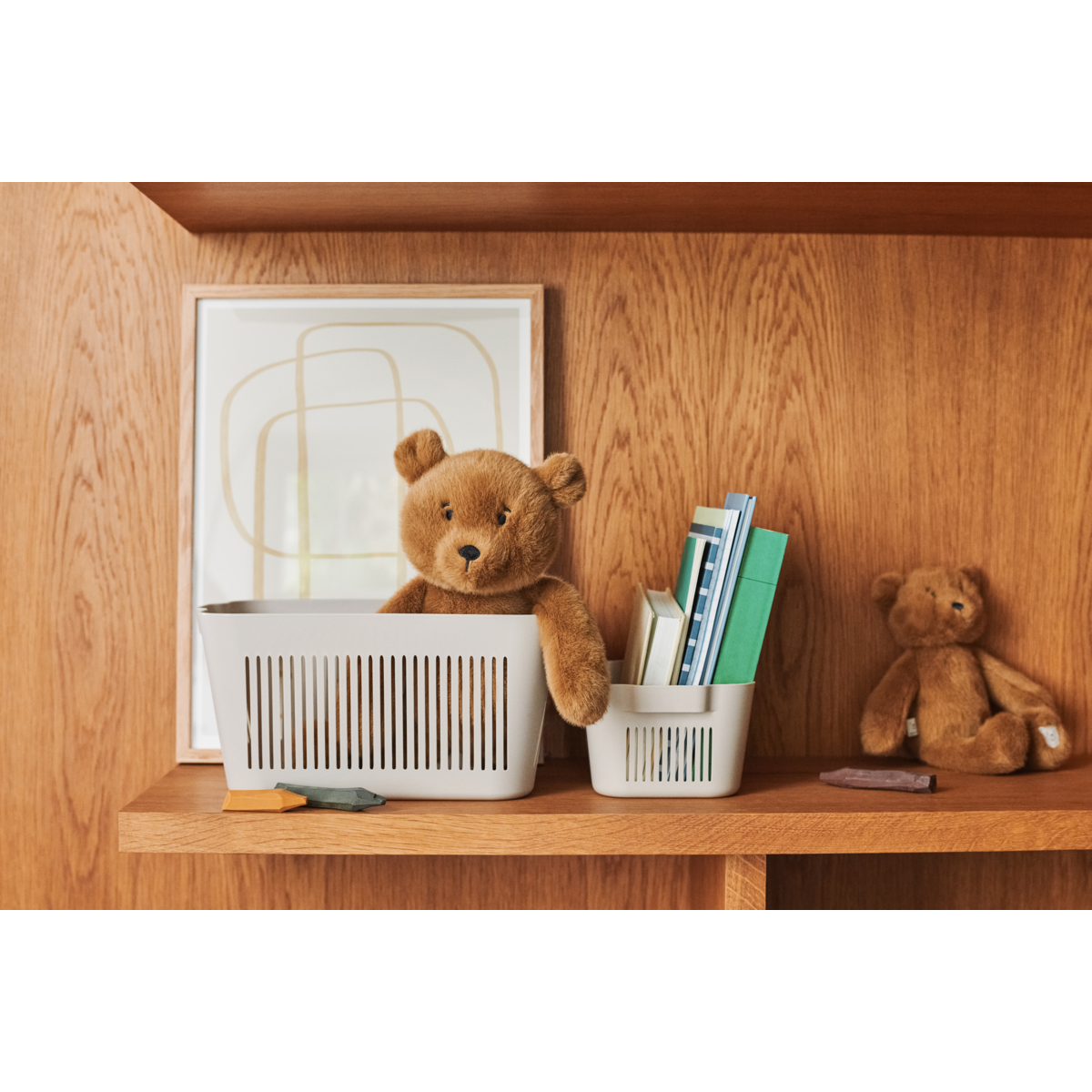 Liewood Makeeva Large Basket 2-Pack - Sandy - BASKET