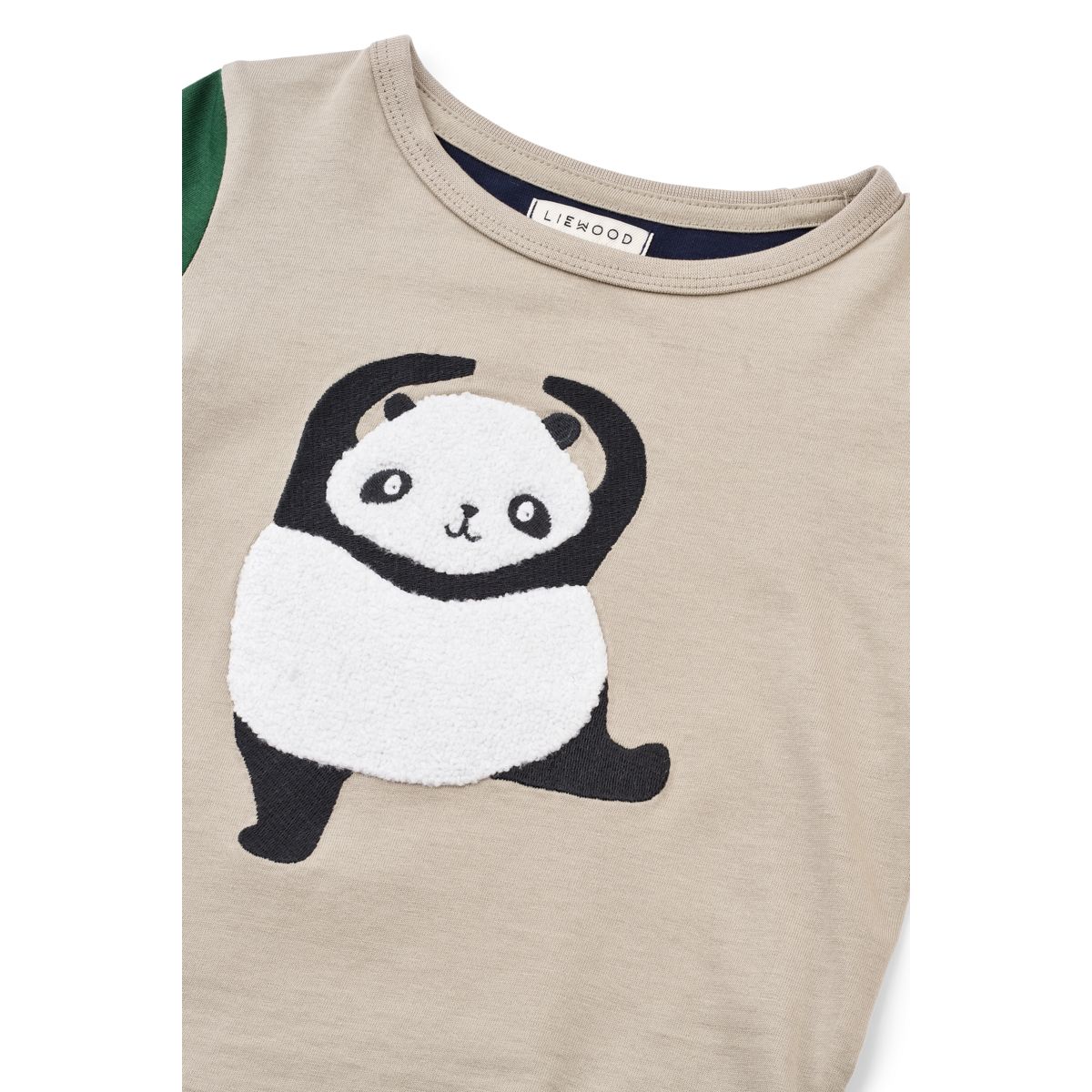 Liewood Apia Long-sleeve t-shirt - Panda / Mist / Classic navy multi mix - TSHIRT