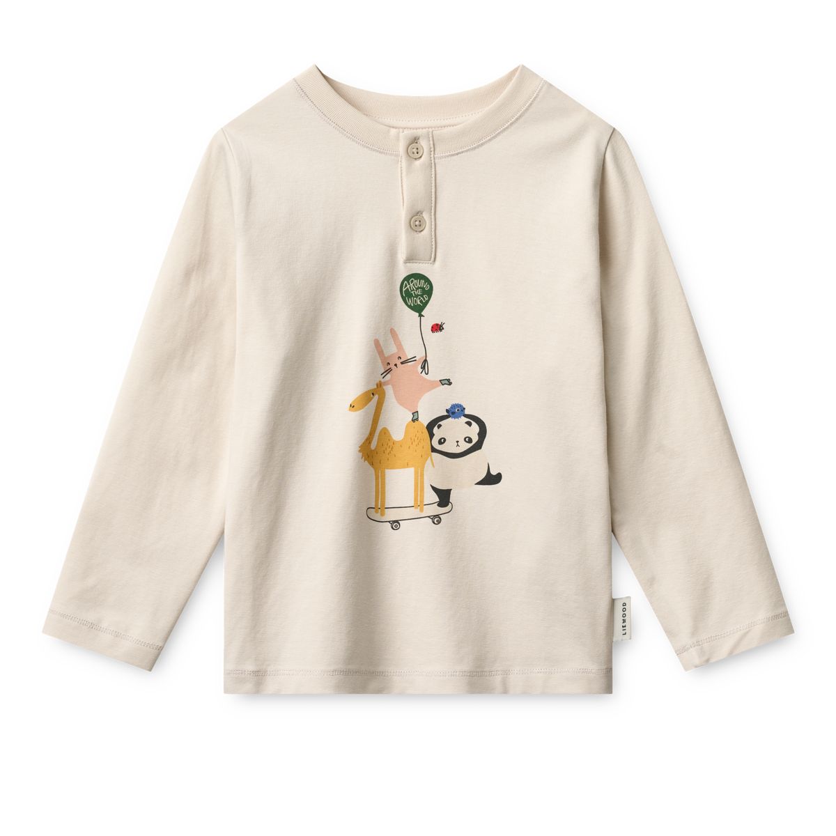 Liewood Wilhelm Printed Pyjamas Set - Around the world / Sandy - PYJAMAS SET