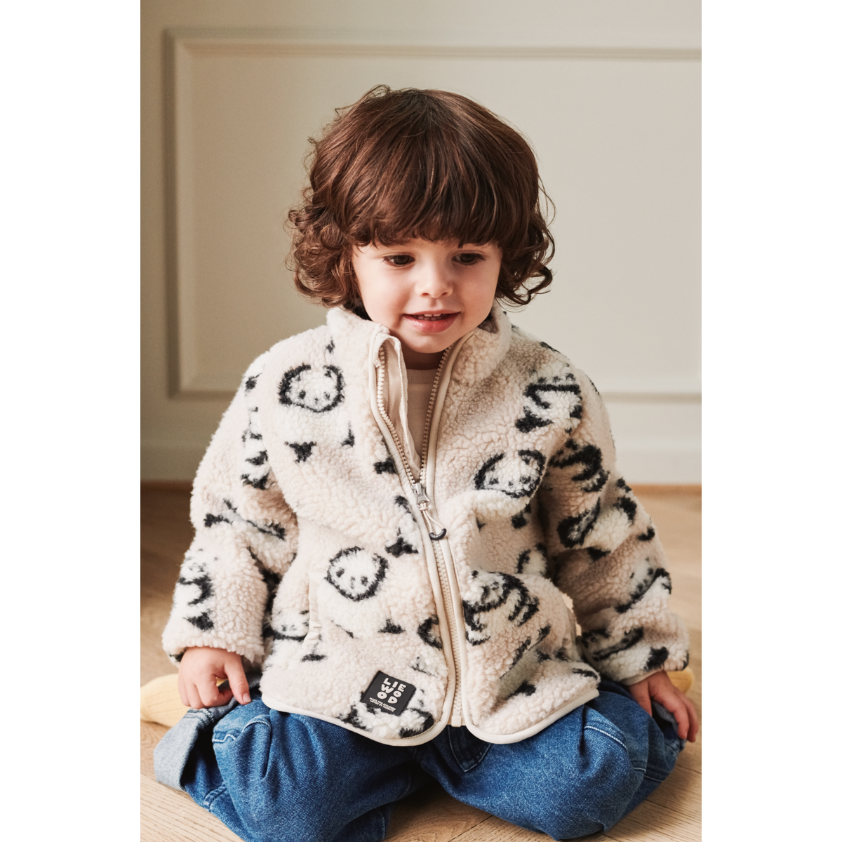 Liewood Nolan Pile Jacket - Panda / Sandy - JACKET