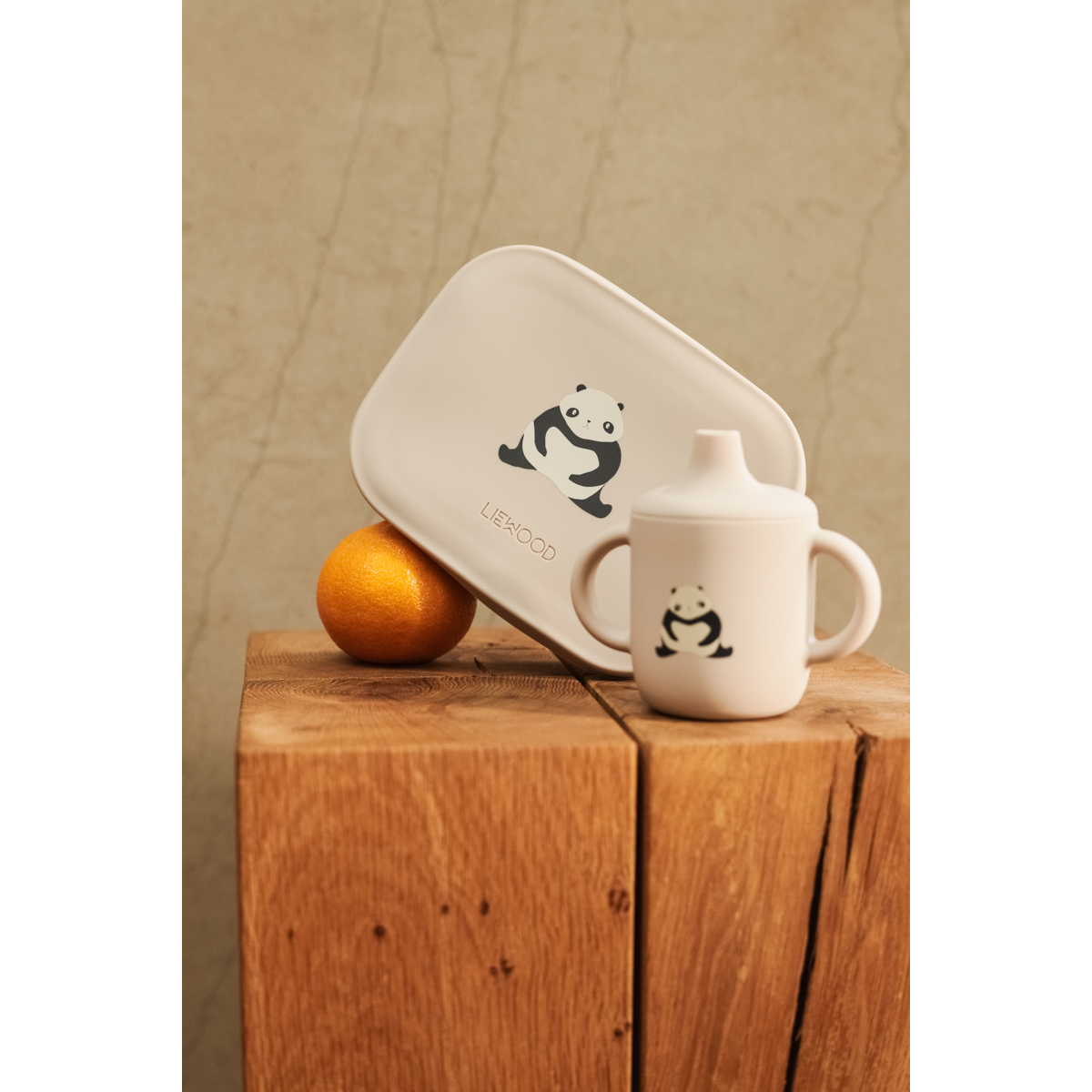 Liewood Arthur Lunchbox - Panda / Sandy / dark grey - LUNCHBOX