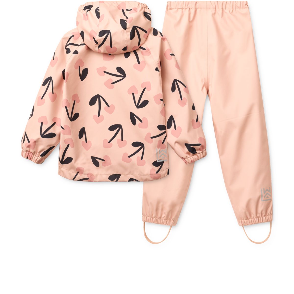 Pedia Rainwear Set - mega cherry heart/ Rosey mix