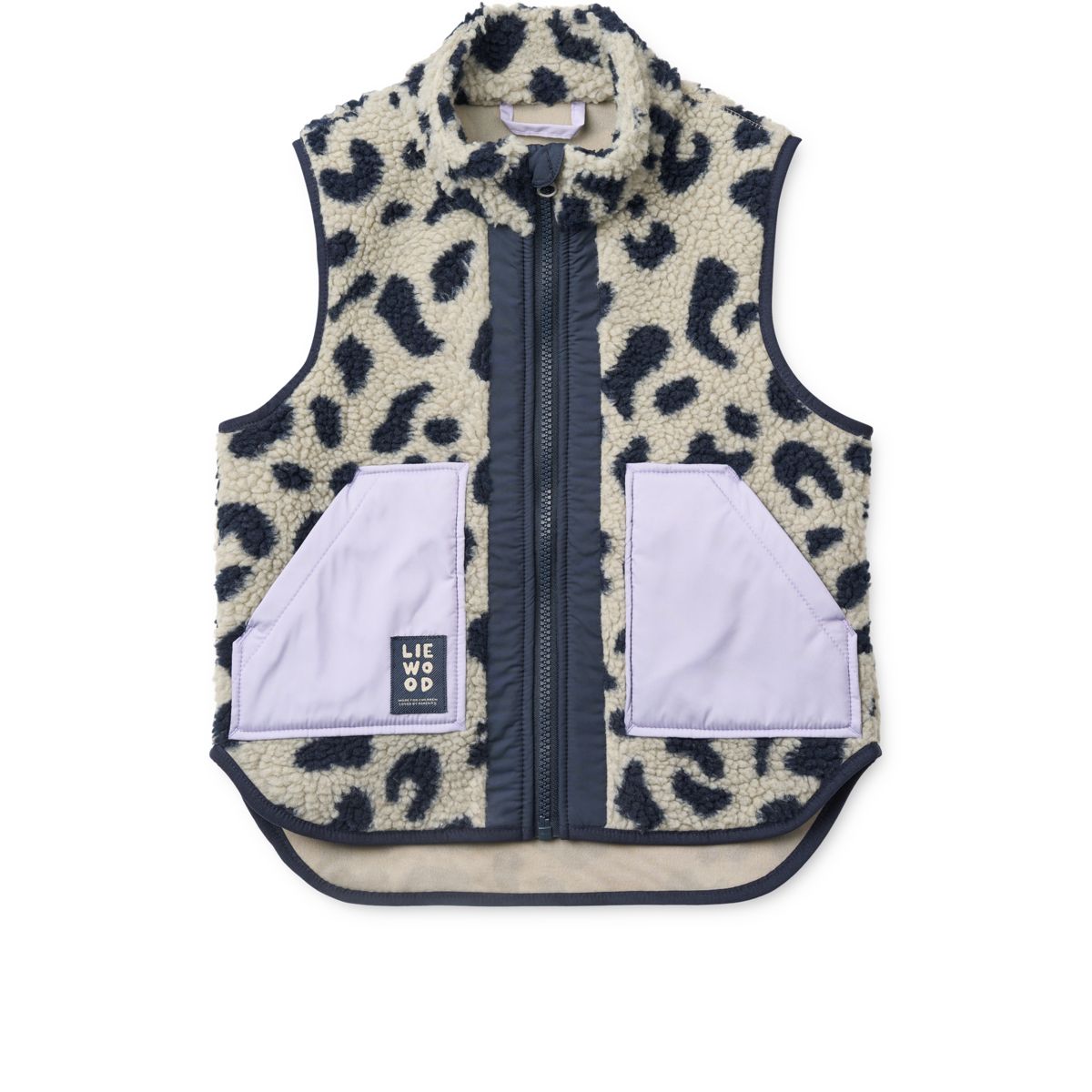 Liewood Noam Pile Vest - Mega leo / Mist mix - VEST