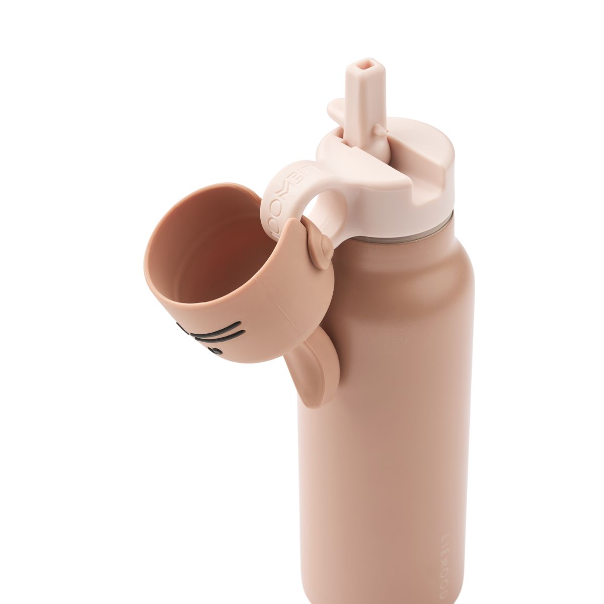 Liewood Falk Water Bottle with Rabbit Lid 350 ml - Pale tuscany - WATER BOTTLE