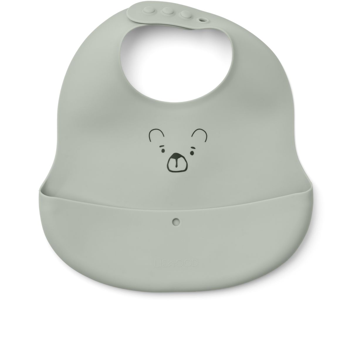 Liewood Ember Printed Bib 2-pack - Mr Bear dove blue / whale blue - BIB