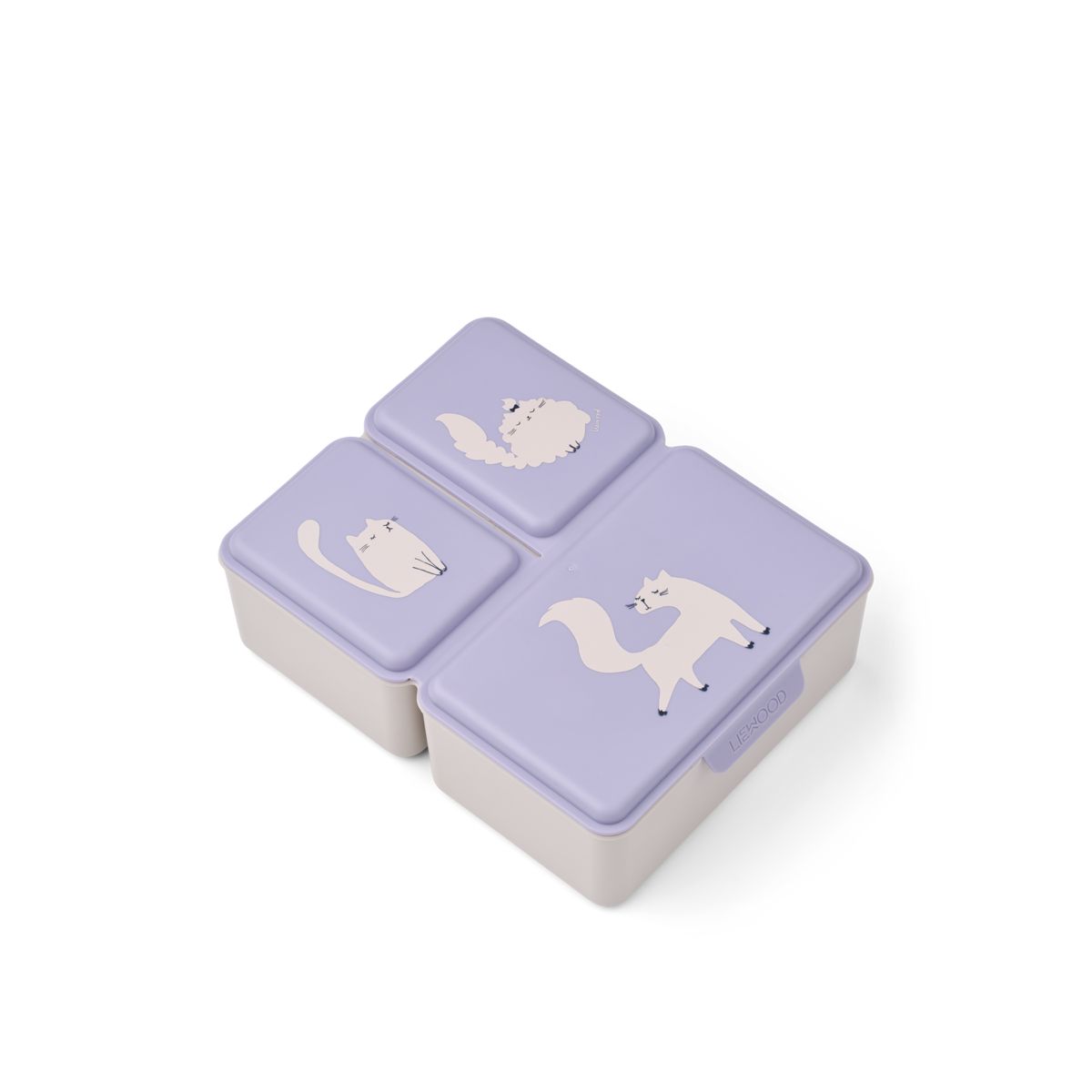 Liewood Driss Lunchbox - Cat / Warm lilac - LUNCHBOX