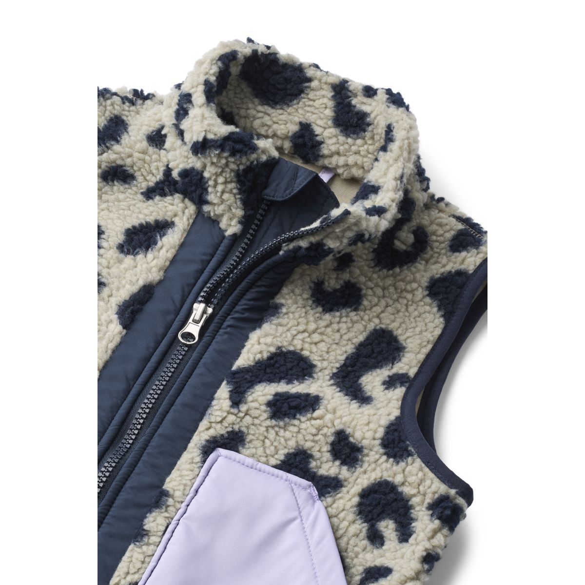Liewood Noam Pile Vest - Mega leo / Mist mix - VEST
