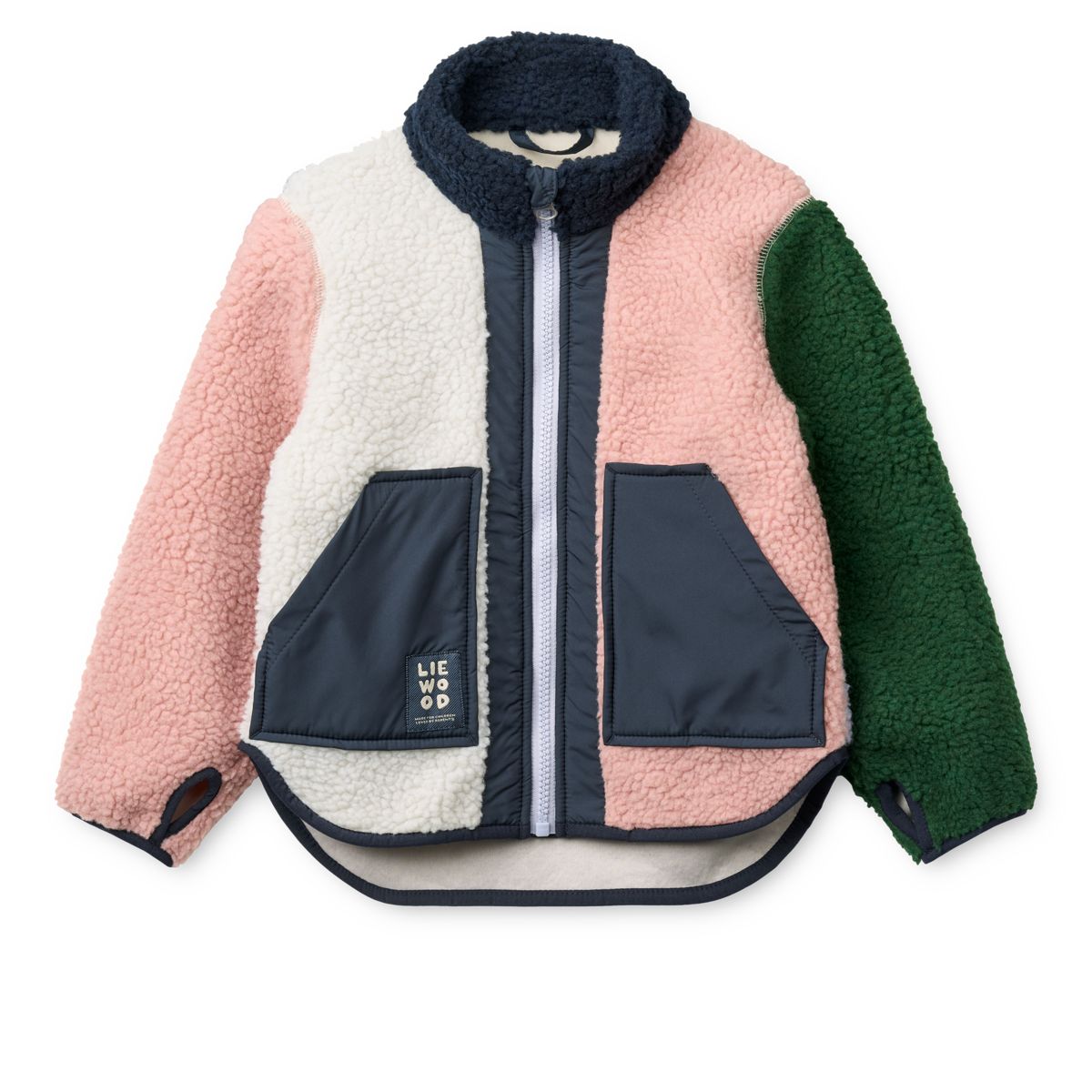 Liewood Noam Pile Jacket - Rose blush multi mix - JACKET