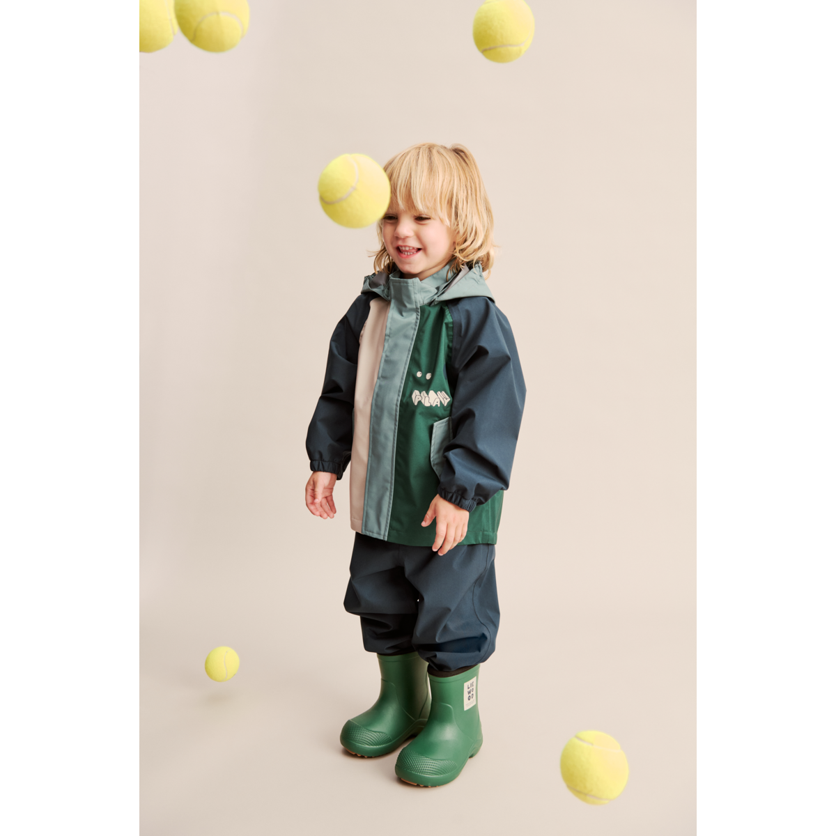Liewood Aston Rain boots - Garden green mix - RAIN BOOTS