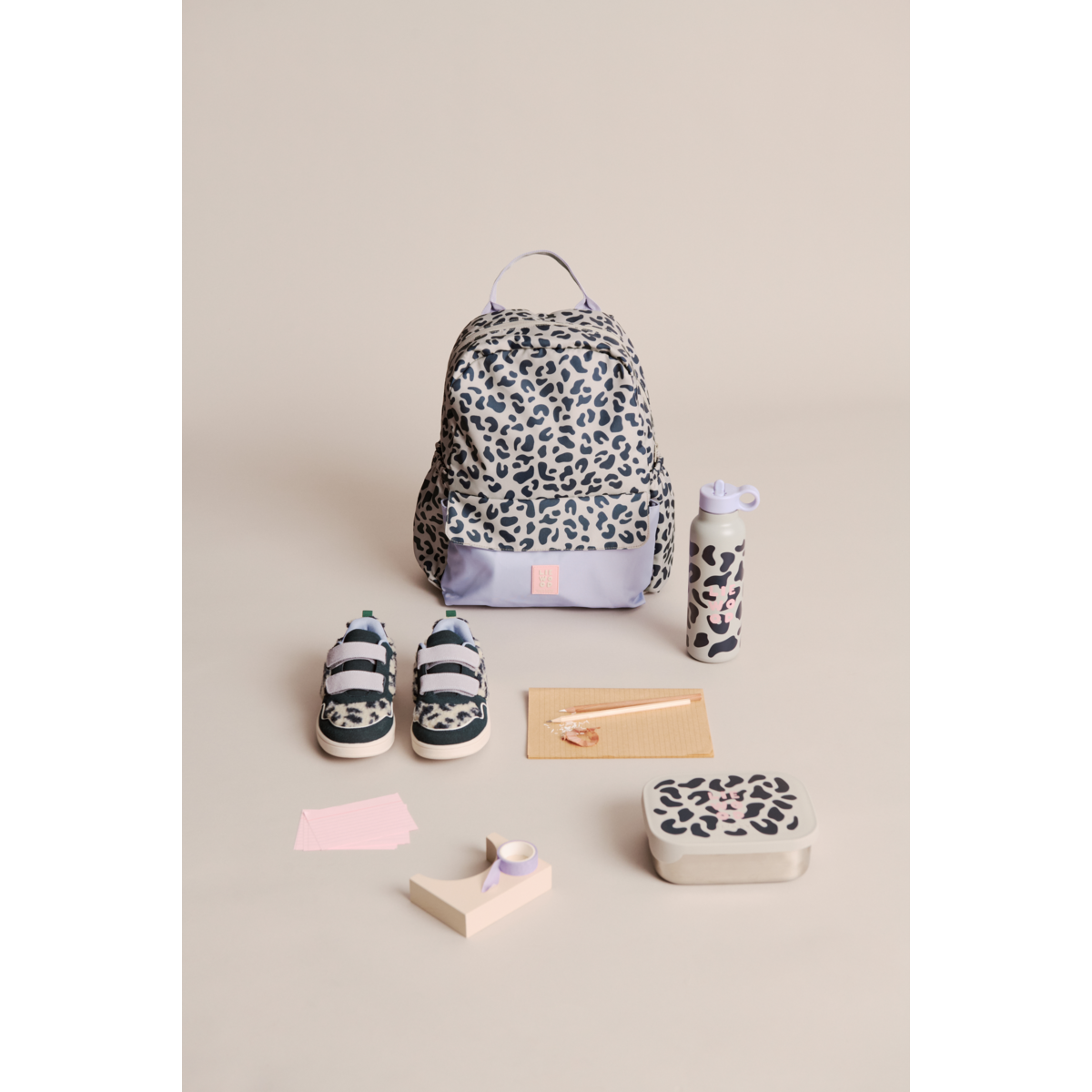Liewood Lennon School Backpack - Mega leo mist mix - BACKPACK