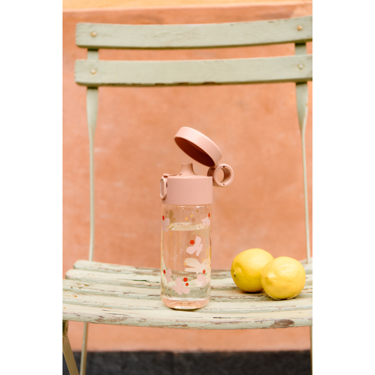 Clemence Tritan Bottle - Butterfly / Apple blossom