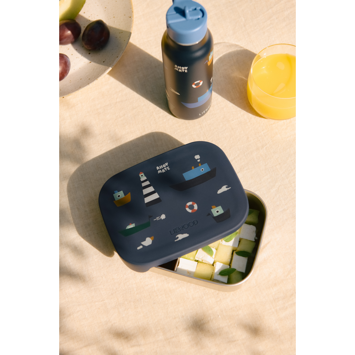 Liewood ARTHUR Steel Lunchbox - Sailing / Classic navy - LUNCHBOX