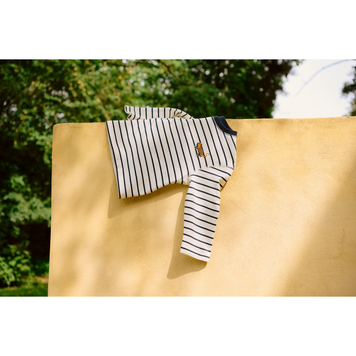 Liewood TYLER Striped Long-sleeve T-shirt - Y/D stipes Classic navy / Creme de la creme - TSHIRT