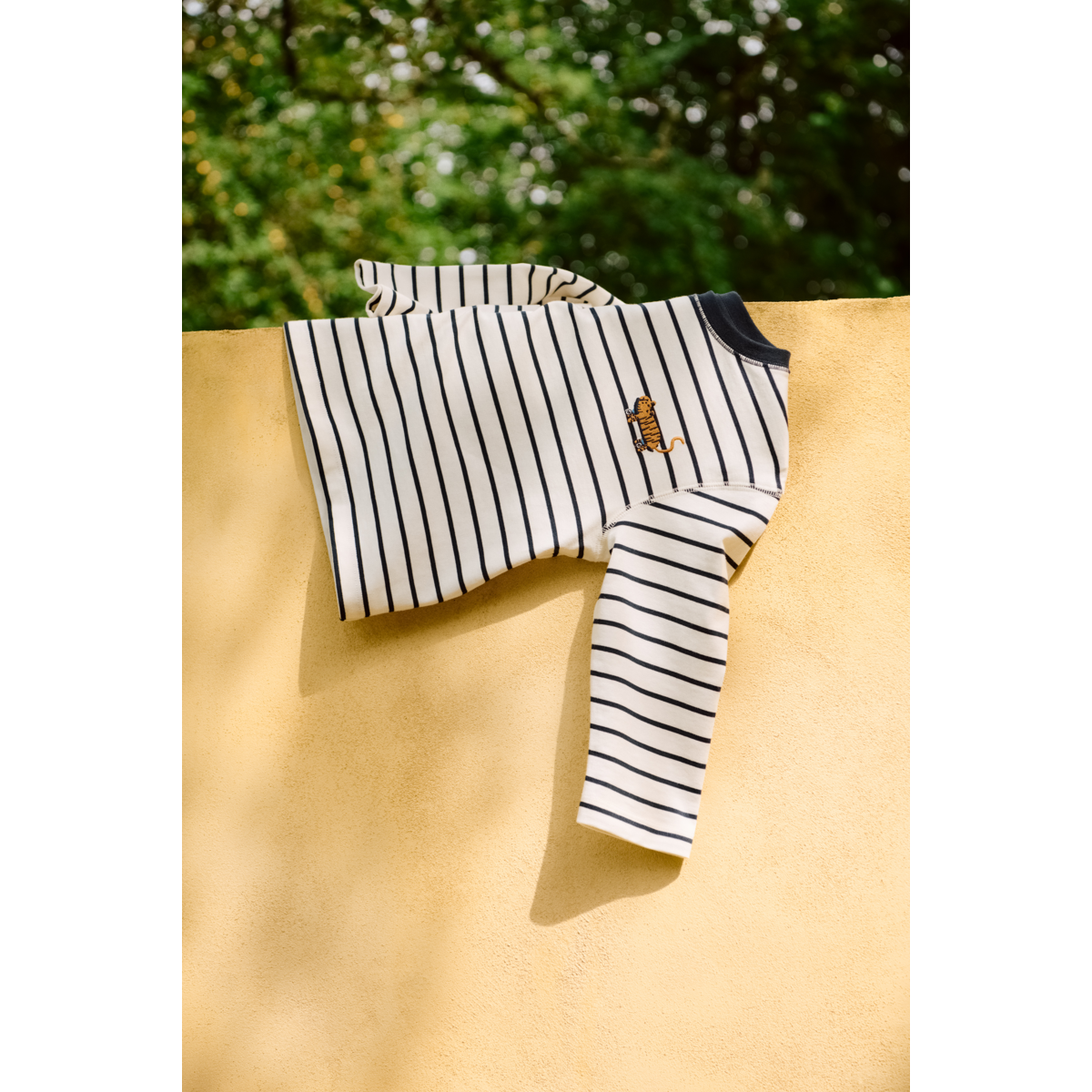 Liewood TYLER Striped Long-sleeve T-shirt - Y/D stipes Classic navy / Creme de la creme - TSHIRT