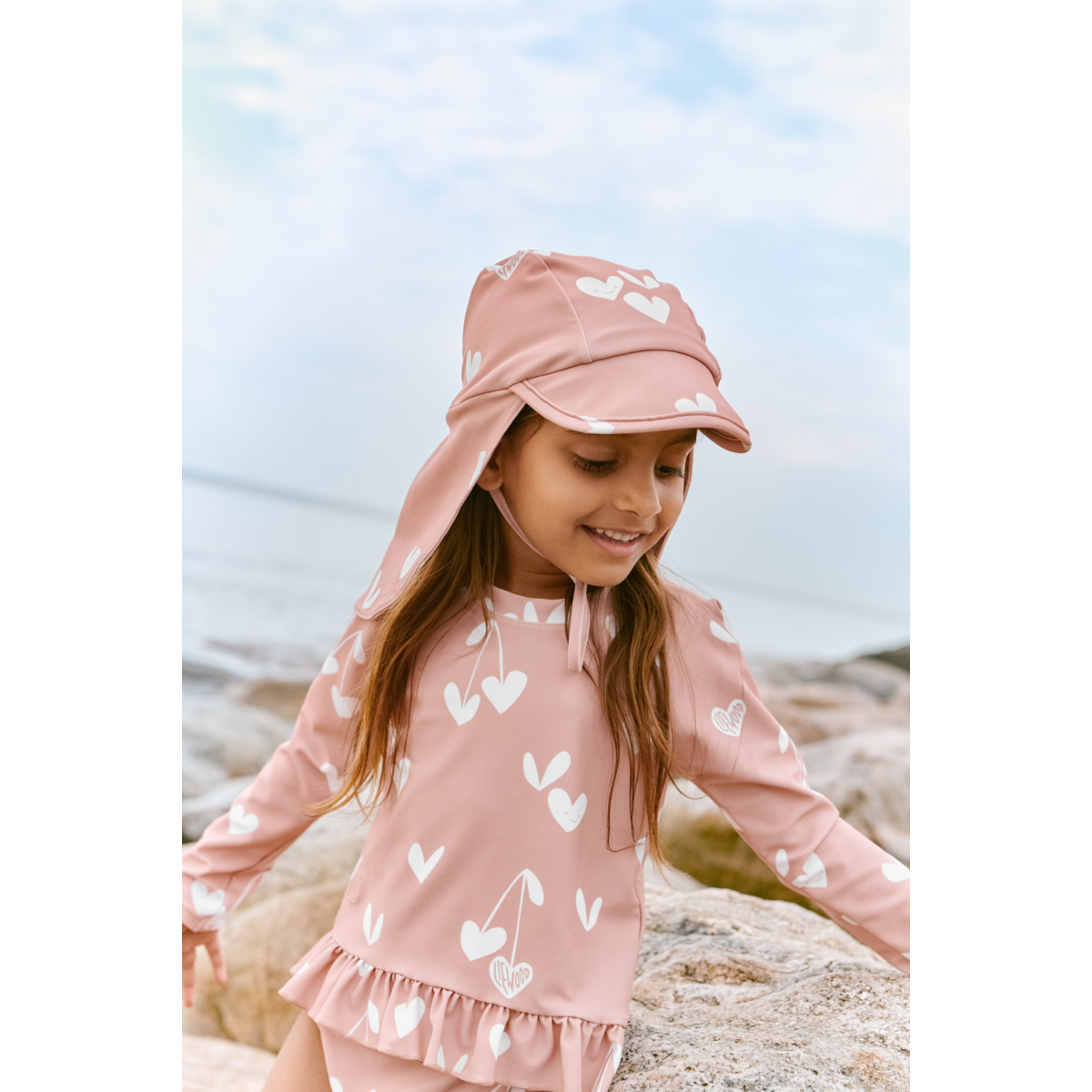 Cecilia Swim Hat - Sweethearts / Pale tuscany