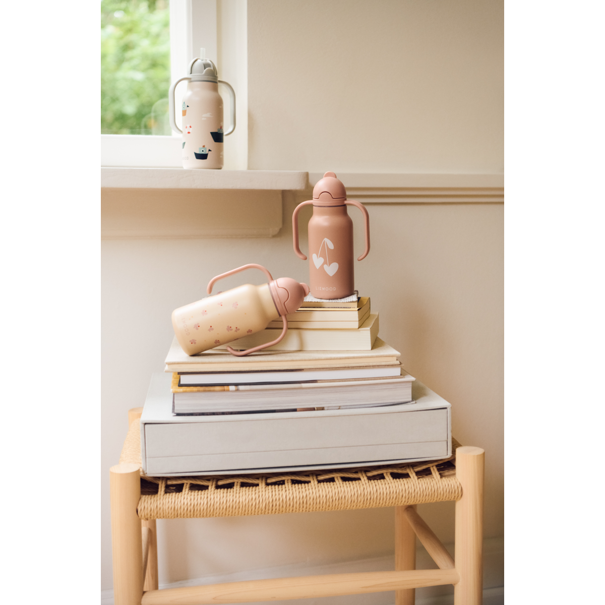 Liewood Kimmie Steel Water Bottle 250 Ml - Sweethearts / Pale tuscany - WATER BOTTLE