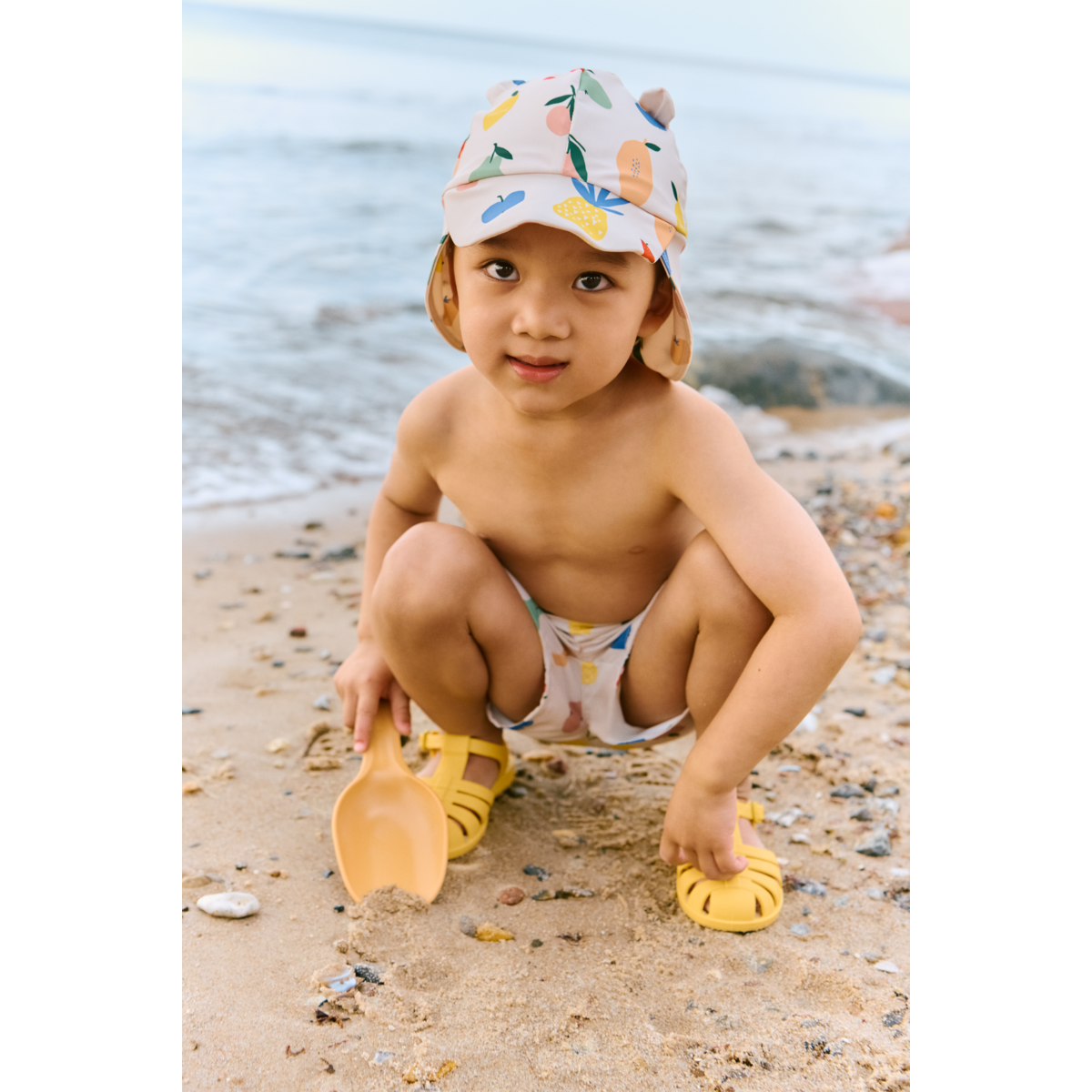 Aiden Printed Board Shorts - Fruit / Sandy