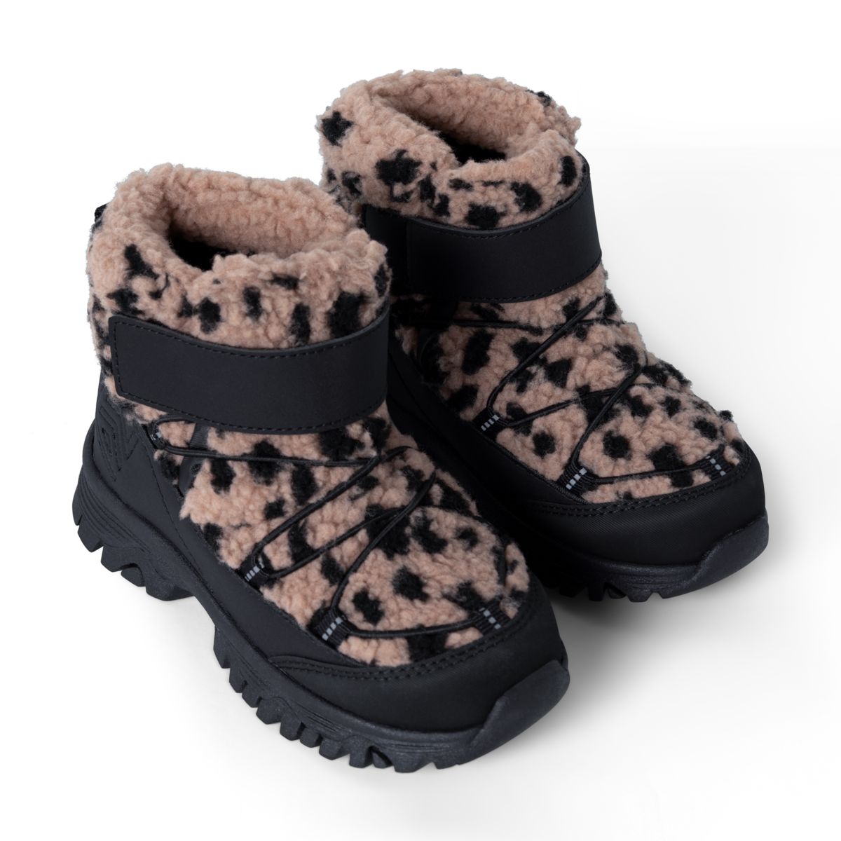 ALIZA Pile boots - Mega leo spot / Pale tuscany