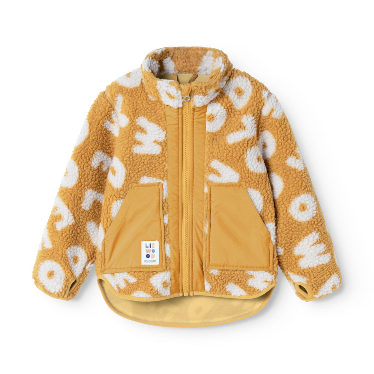 Liewood NOAM Pile Jacket - Letters / Yuzu - JACKET