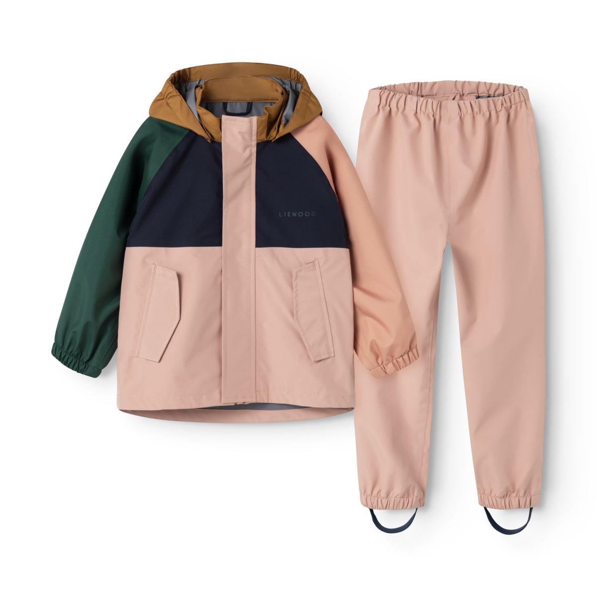 Liewood PEDIA Junior Rainwear set - Pale tuscany multi mix - SET