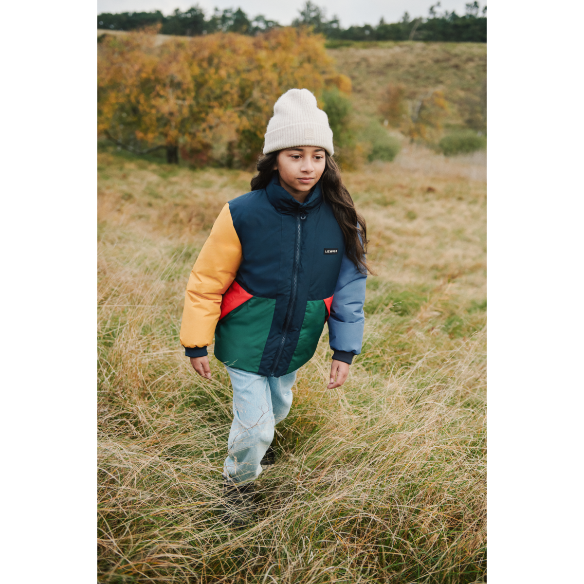 BRAN Jacket - Classic navy multi mix