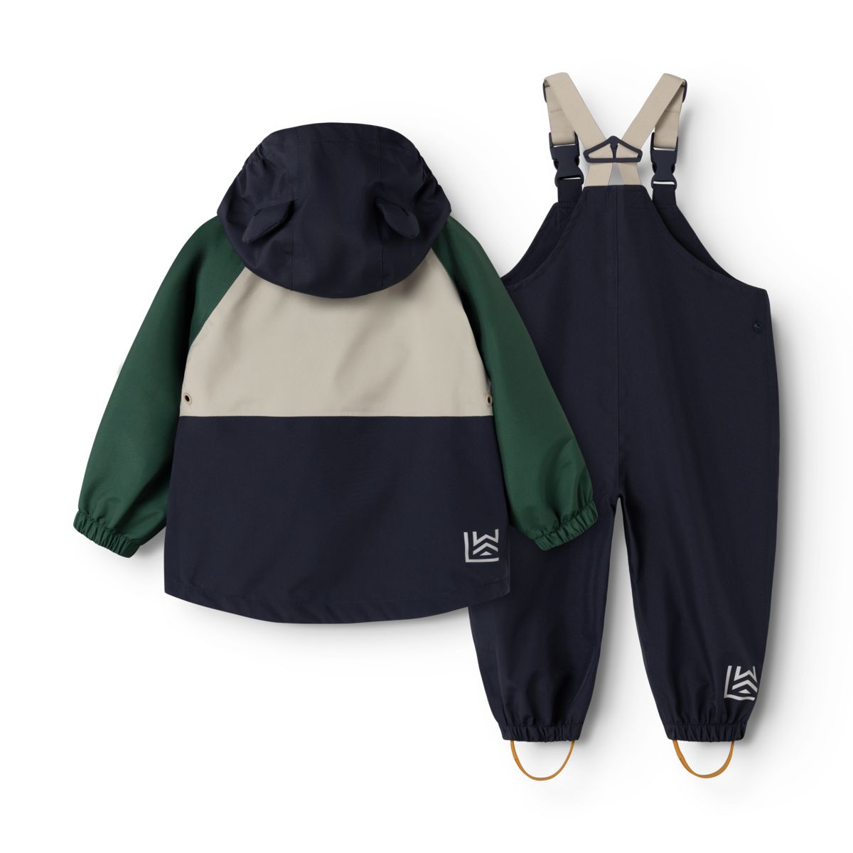 Liewood MANU Toddler Rainwear Set - Garden green multi mix - SET