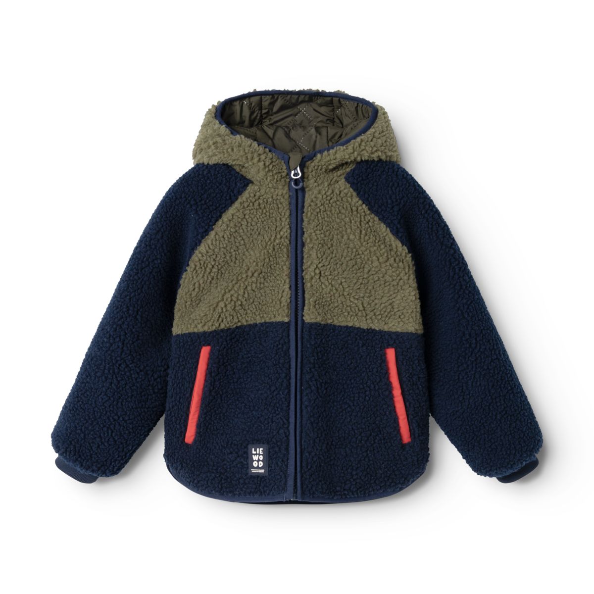 Manteau réversible JACKSON - Army brown / Classic navy