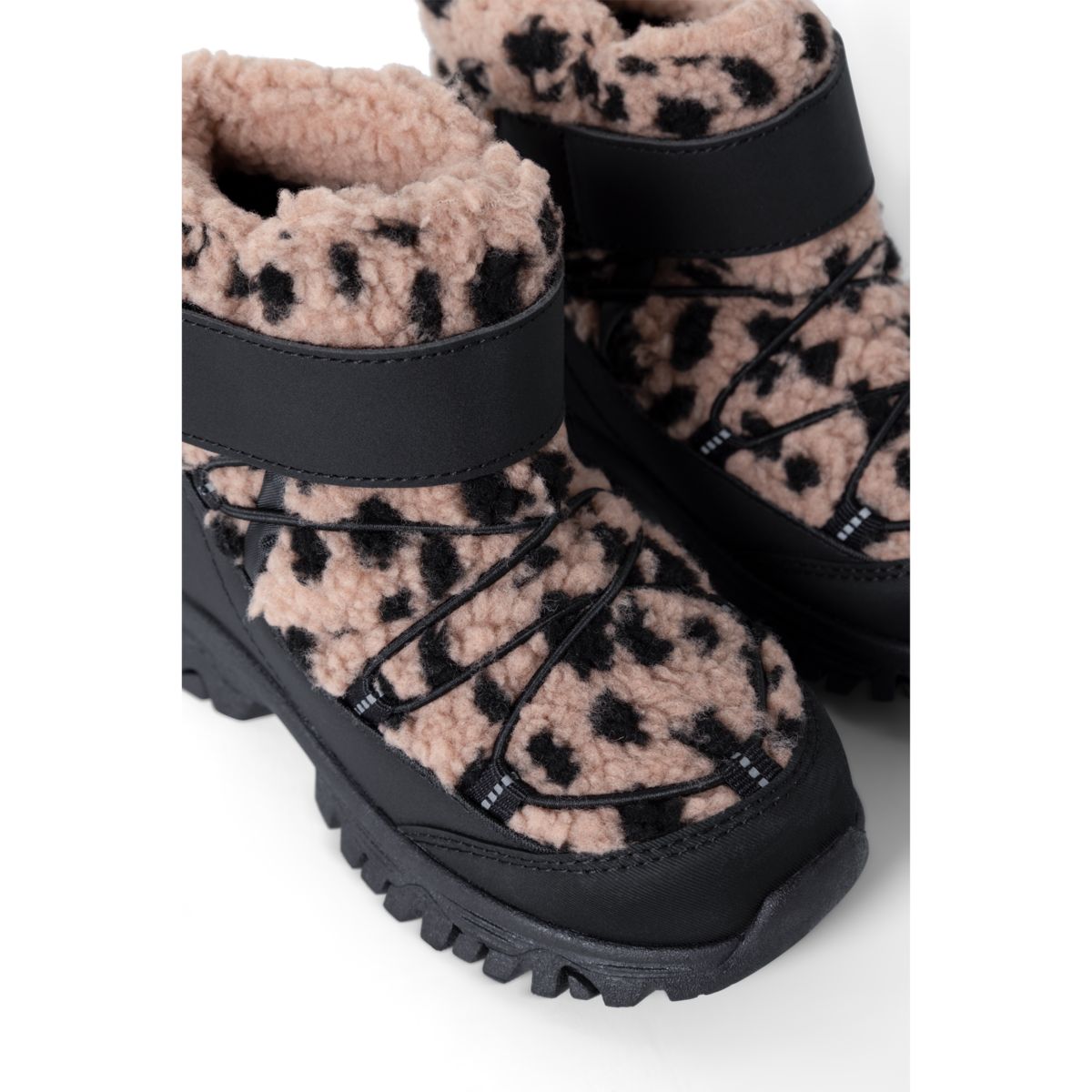 ALIZA Pile boots - Mega leo spot / Pale tuscany