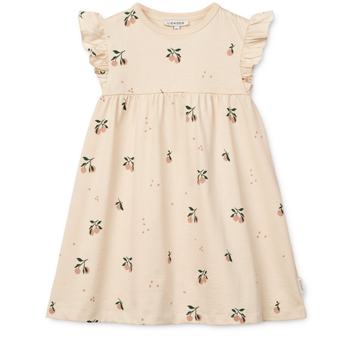 Neveah Printed Dress - Peach / Sea shell