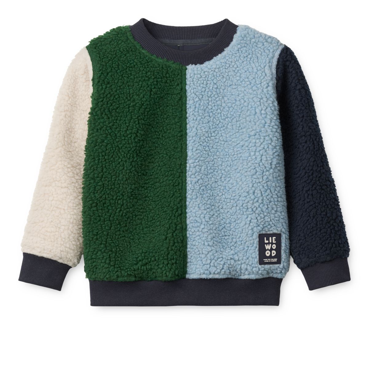 RIDLEY Fleece sweatshirt - Beach blue multi mix