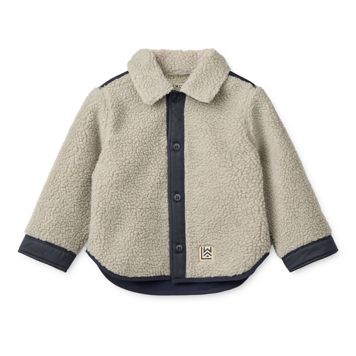 ELIAN Pile Overshirt - Mist / Classic navy