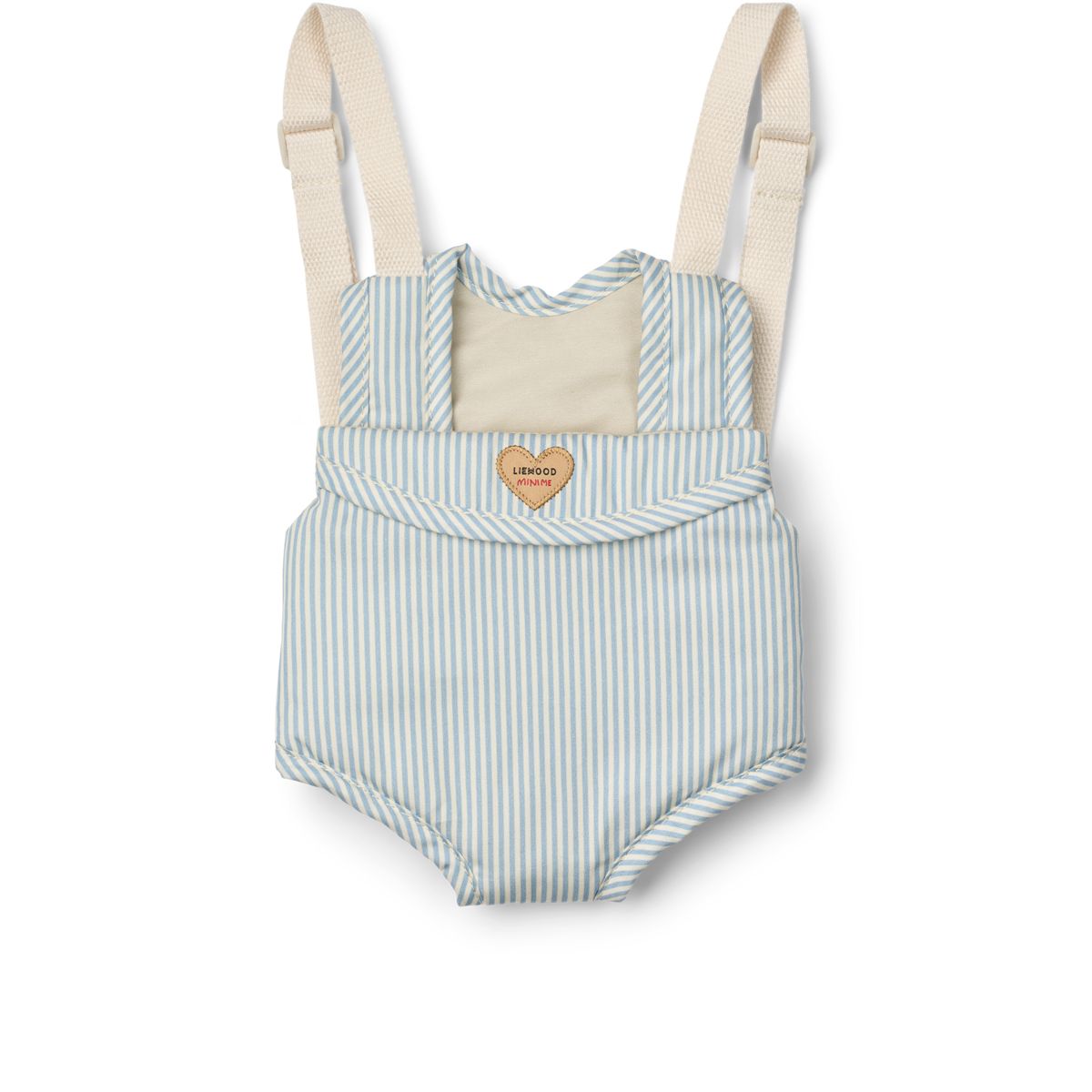 ELEANOR Puppentrage - Y/D stripe Beach blue / creme de la creme