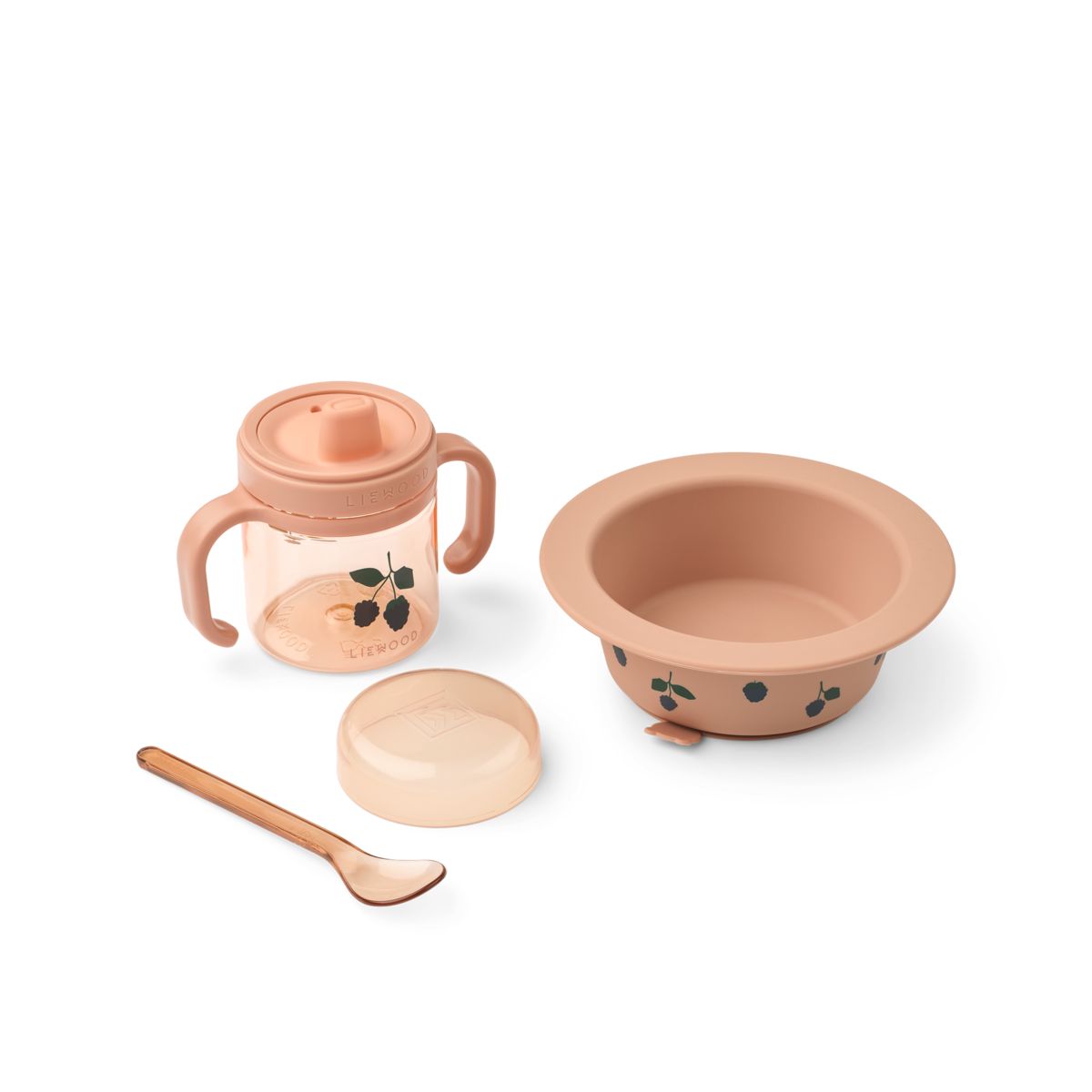 Liewood BECKET Tableware Set - Berry / Pale Tuscany - TABLEWARE SET