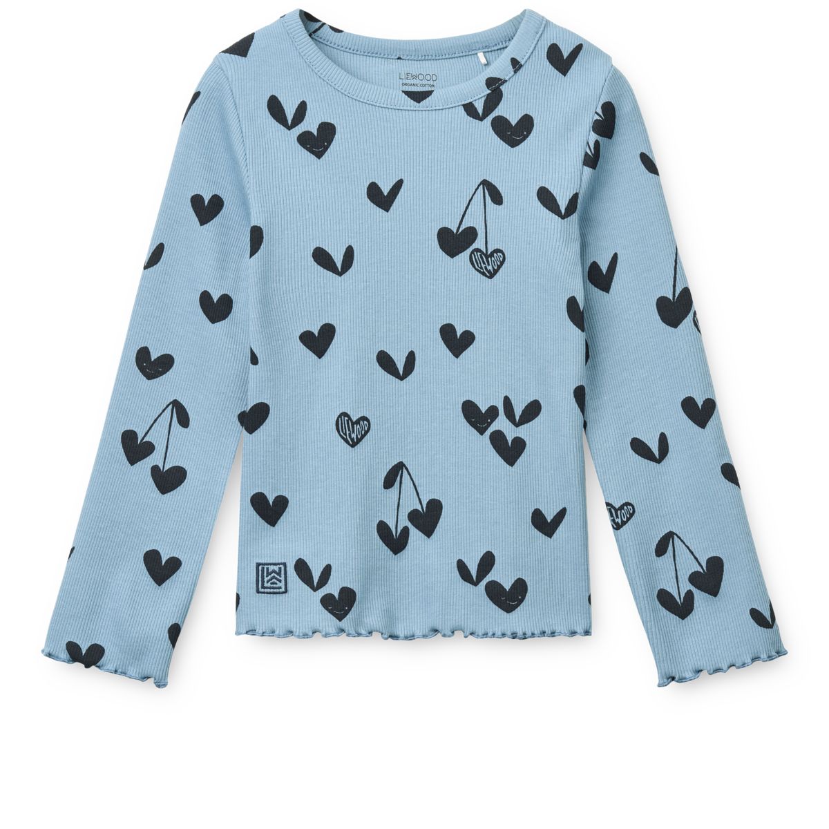 Liewood NIEVE Long-sleeve T-shirt - Sweethearts / Beach blue - TSHIRT